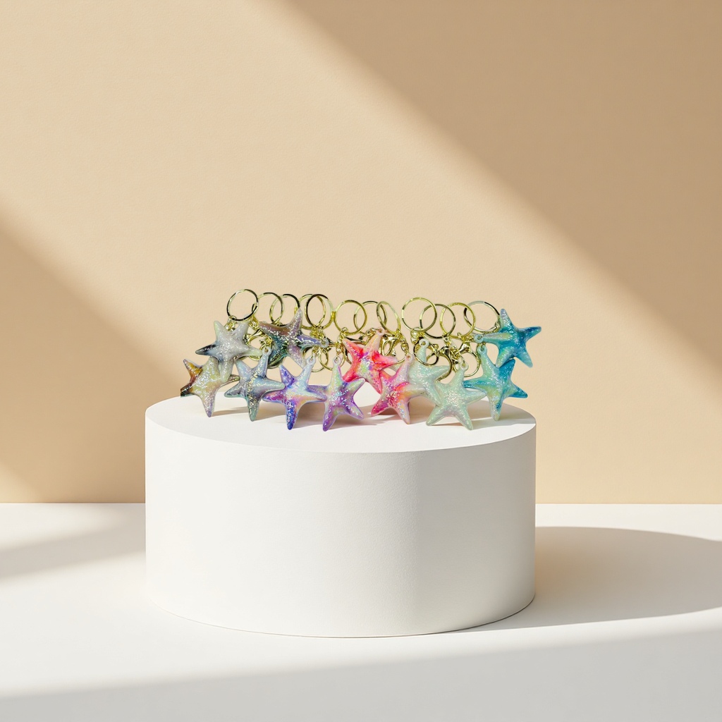 Брелок в форме морской звезды из мягкой резины оптом из Китая — фотография 3
