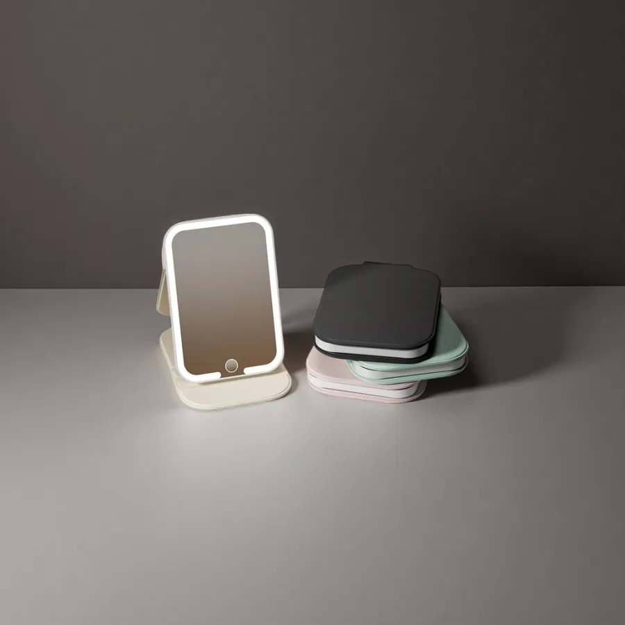 Зеркало настольное с LED-подсветкой и увеличением оптом из Китая — фотография 2