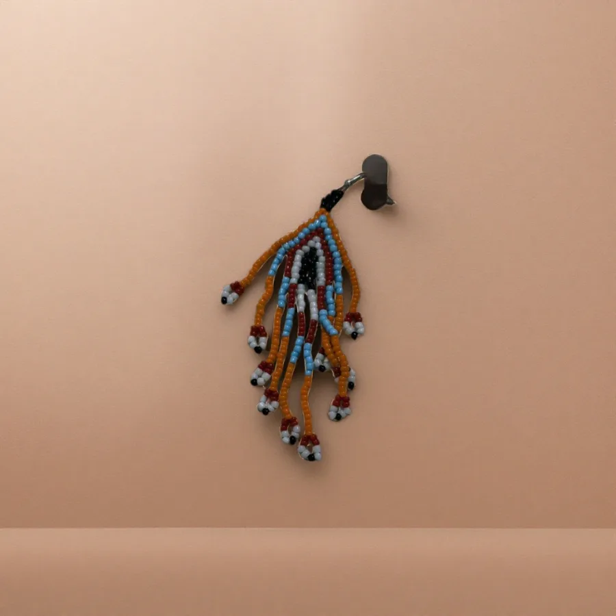 Серьги женские из разноцветных бусин оптом из Китая — фотография 2