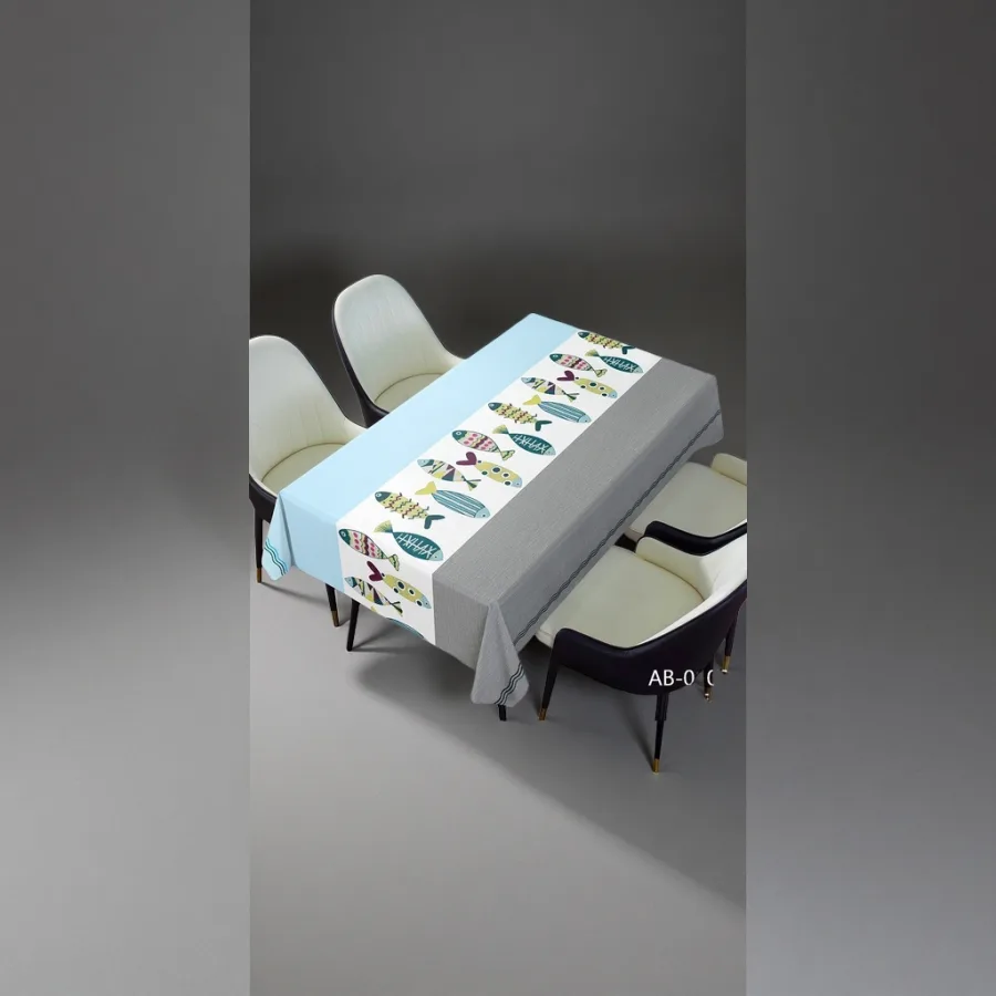 Скатерть с рыбками 140х200 см оптом из Китая — фотография 2