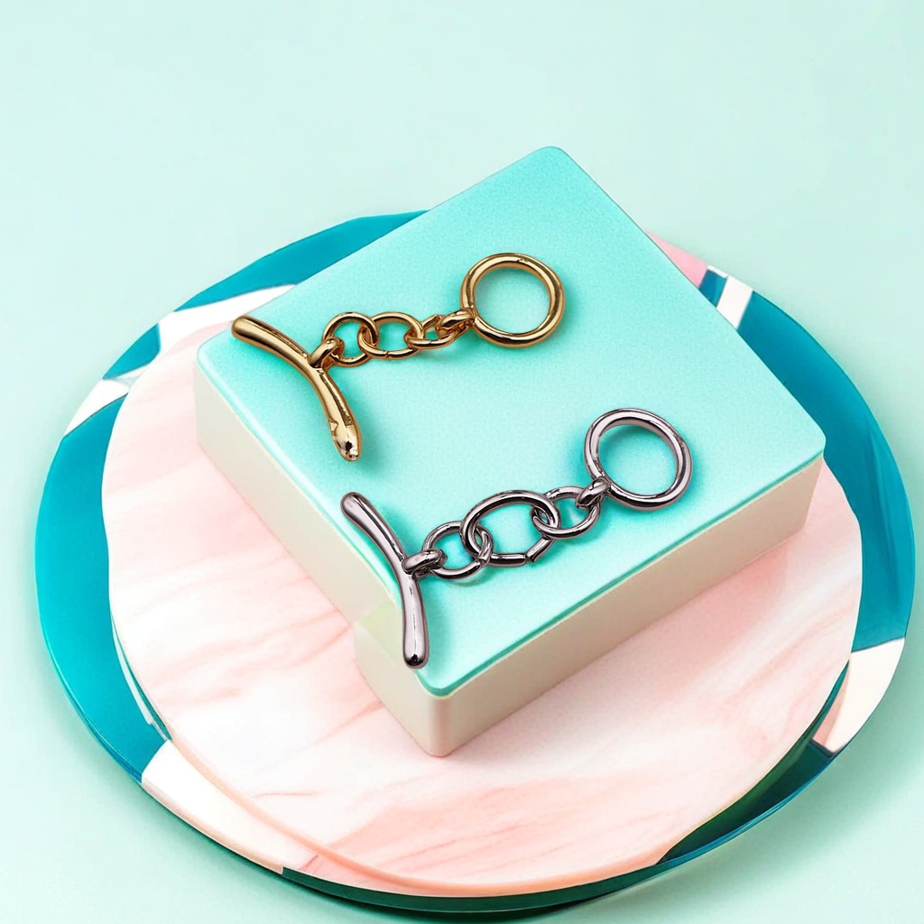 Серьги-конго витые под золото 18K оптом из Китая — фотография 3