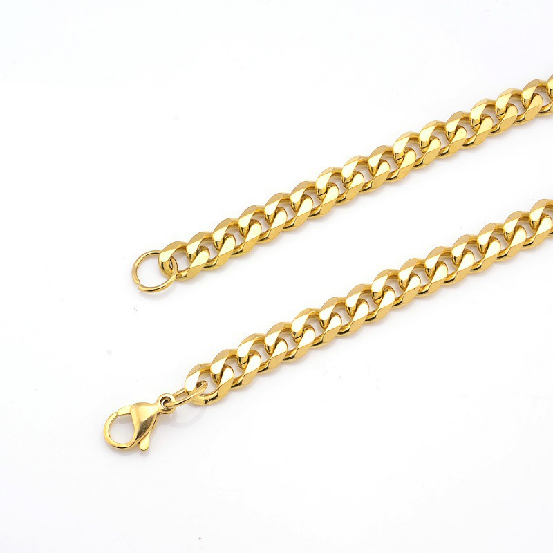 Цепь мужская с шестигранными полированными звеньями оптом из Китая — фотография 5