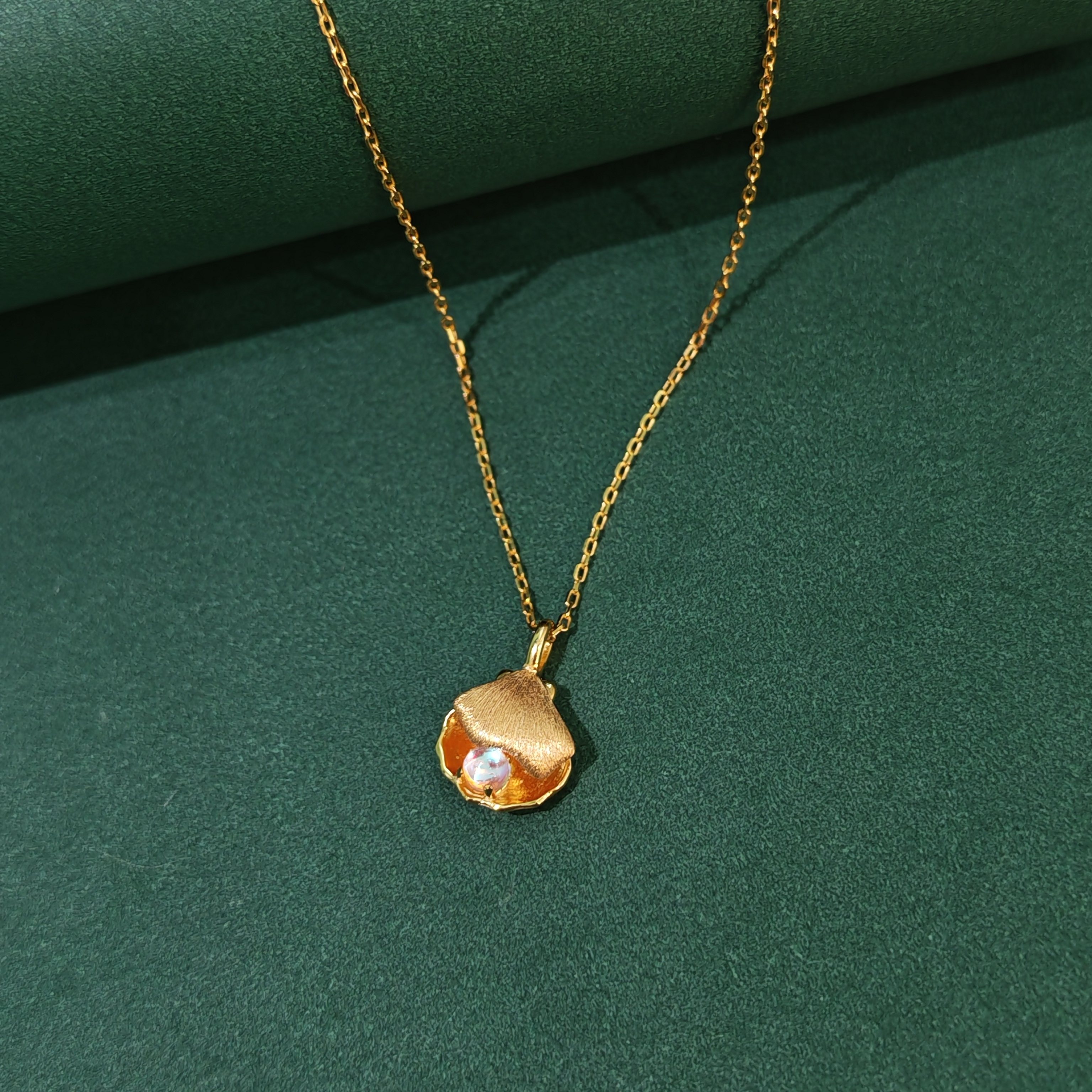 Кулон серебряный с лунным камнем оптом из Китая — фотография 3