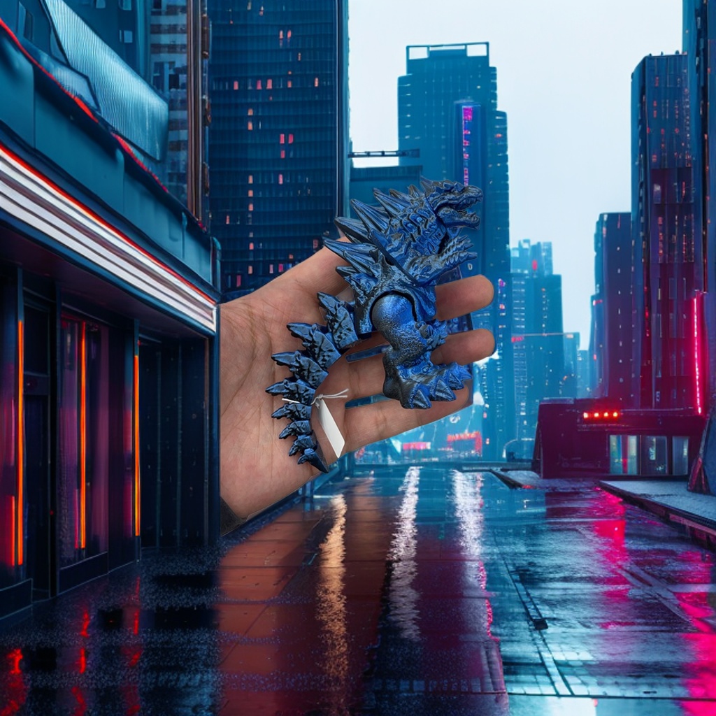 Фигурка дракона синяя коллекционная оптом из Китая — фотография 4