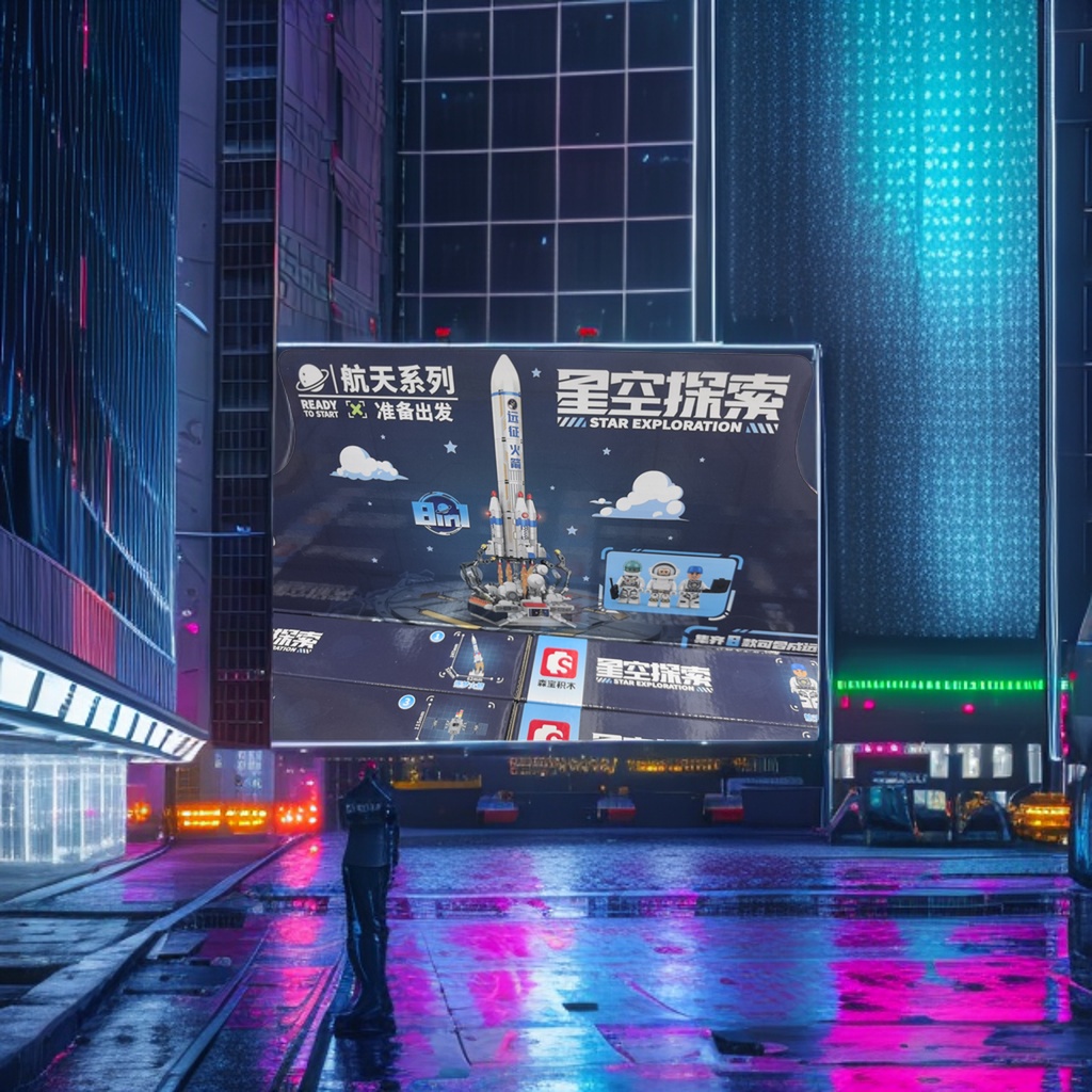Конструктор космическая техника в коробке оптом из Китая — фотография 5