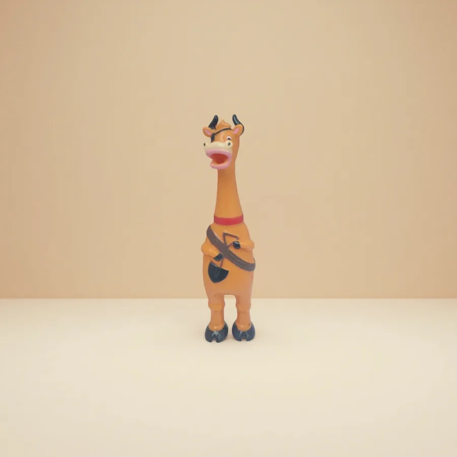 Игрушка мягкая «Коровка» оранжевая оптом из Китая — фотография 2