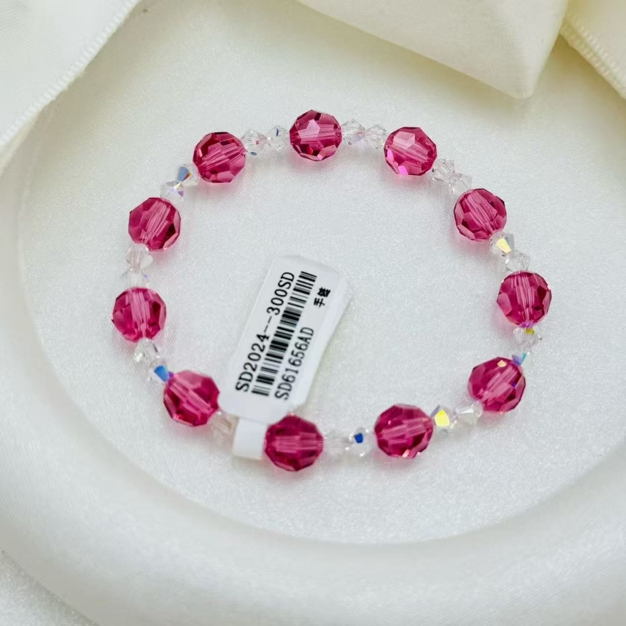 Серьги-подвески с кристаллами на серебре 925 оптом из Китая — фотография 5