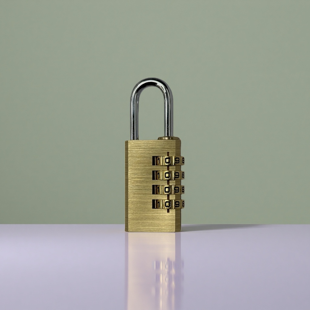 Замок навесной кодовый латунный дорожный оптом из Китая — фотография 4