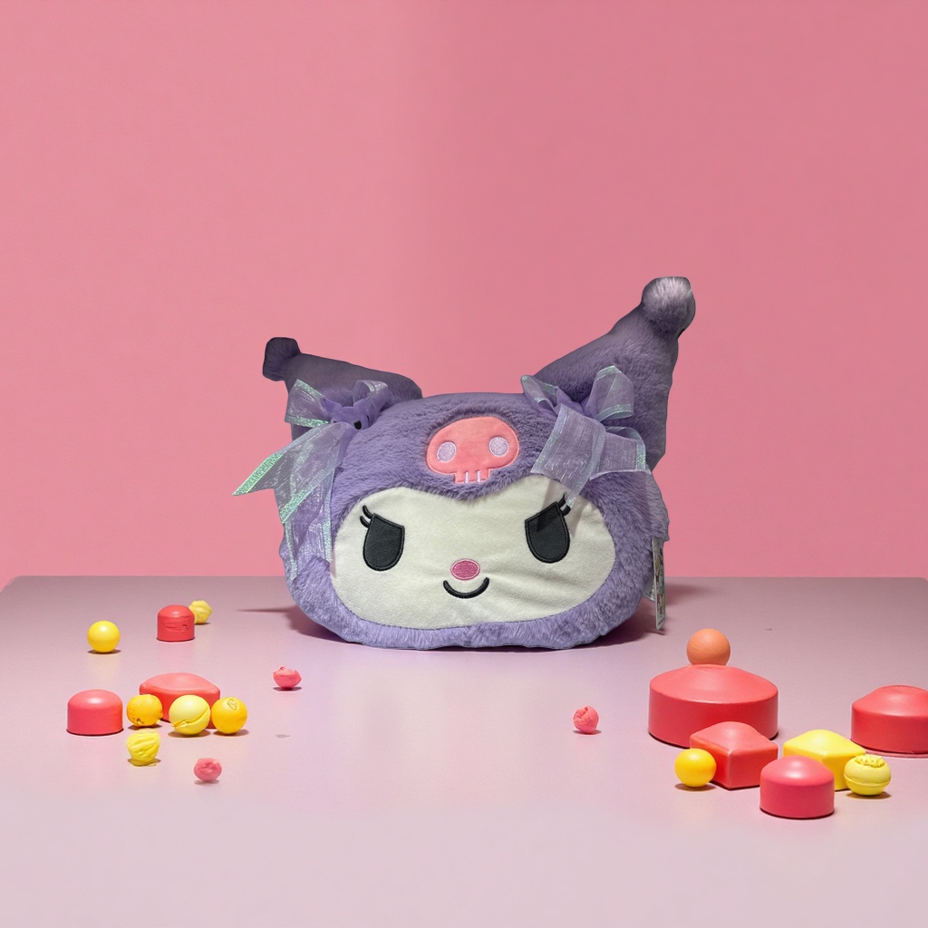 Игрушка мягкая: кукла с черепом и бантом оптом из Китая — фотография 3