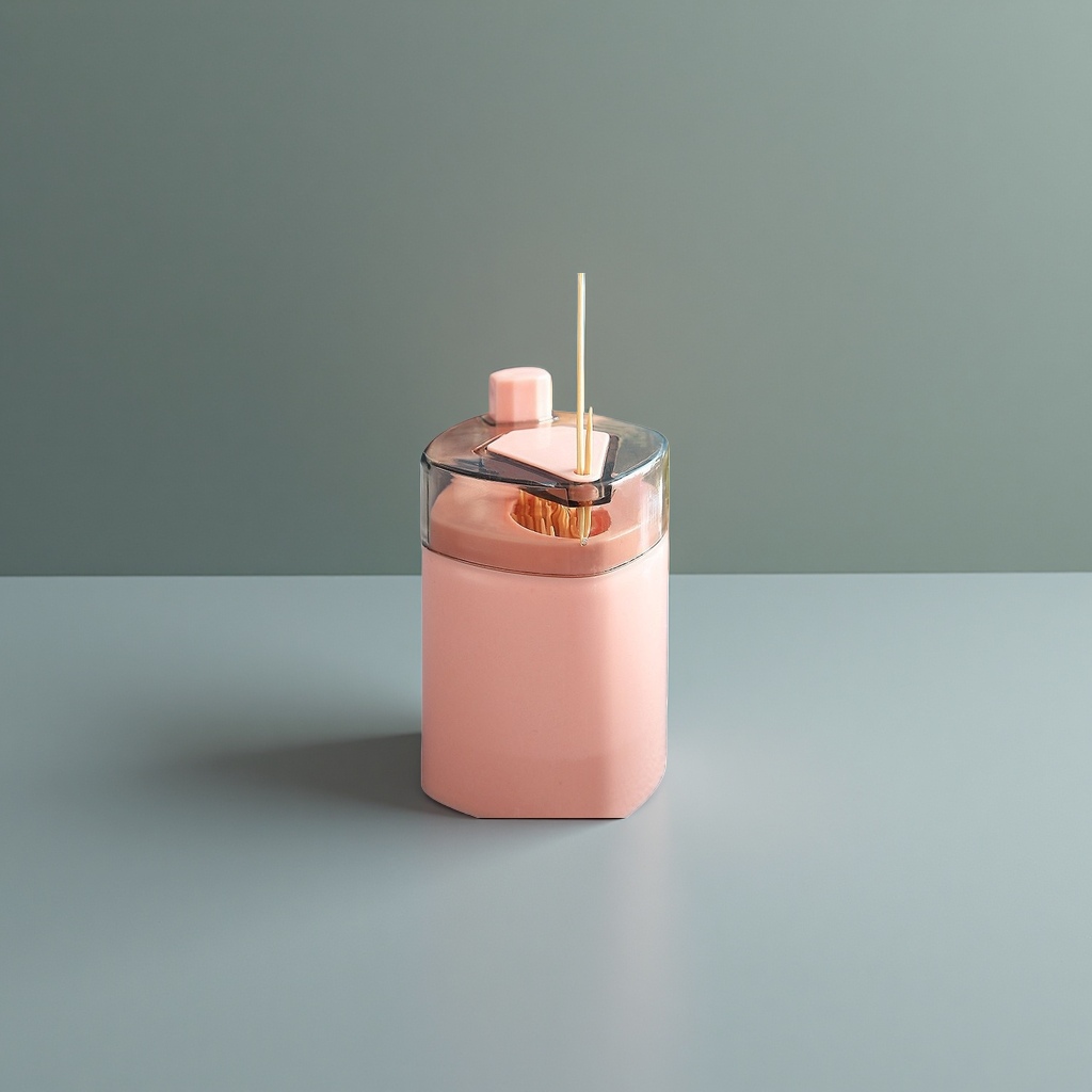 Подставка для зубочисток розовая настольная оптом из Китая — фотография 3