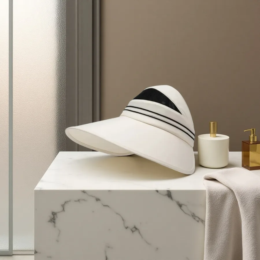 Шляпа женская бежевая соломенная широкополая оптом из Китая — фотография 2