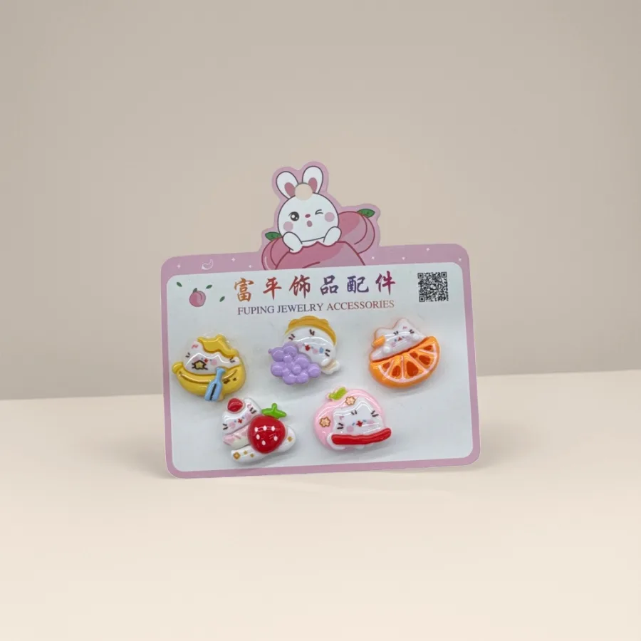 Фигурки декоративные фрукты и десерты розовые оптом из Китая — фотография 2