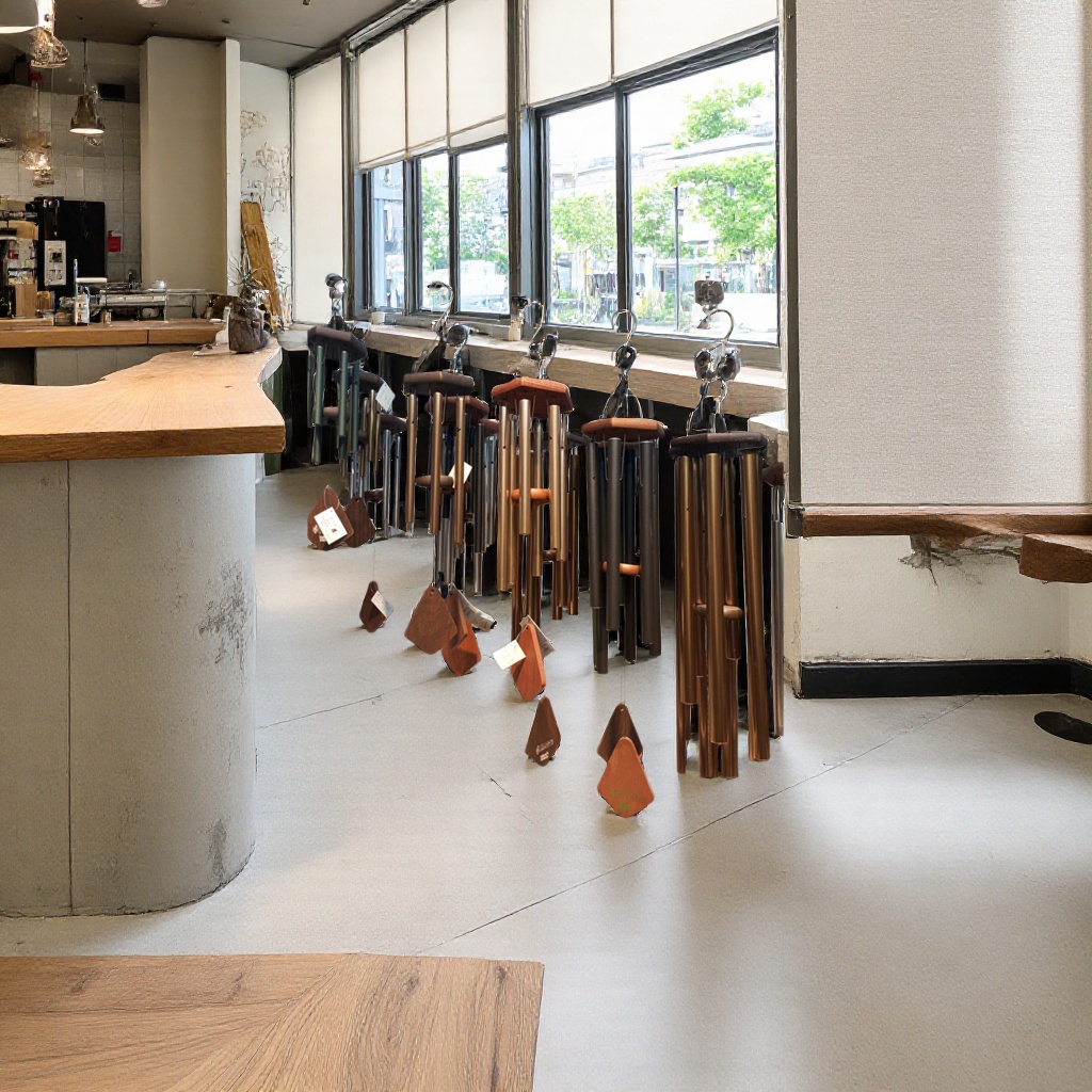 Музыка ветра металлическая на деревянной основе оптом из Китая — фотография 5