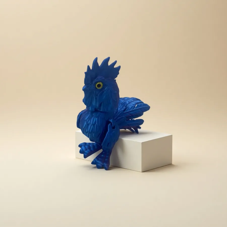 Игрушка мягкая петушок голубой оптом из Китая — фотография 2