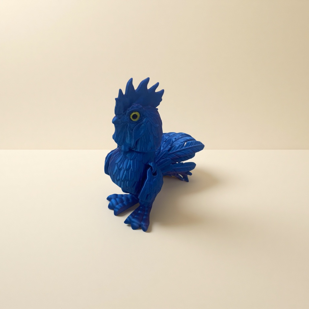 Игрушка мягкая петушок голубой оптом из Китая — фотография 3