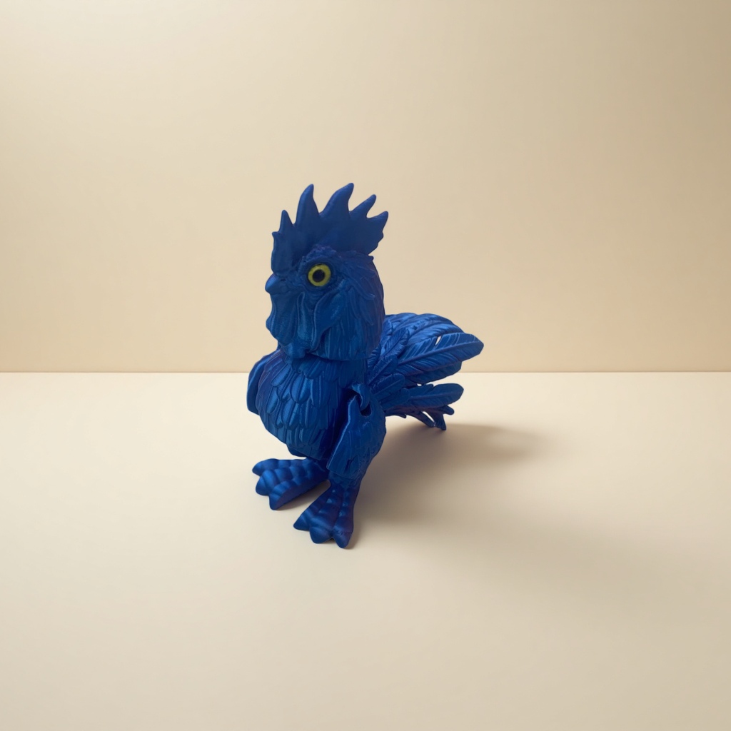 Игрушка мягкая петушок голубой оптом из Китая — фотография 4