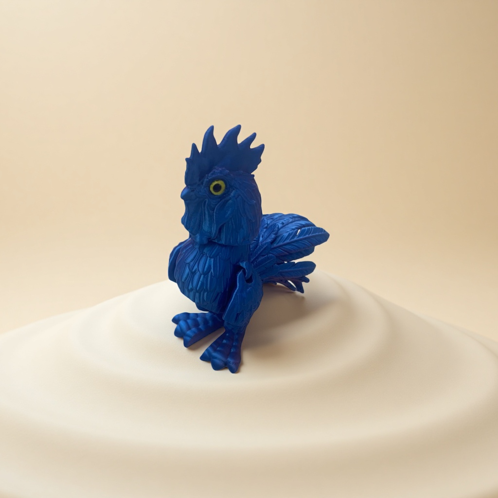 Игрушка мягкая петушок голубой оптом из Китая — фотография 5