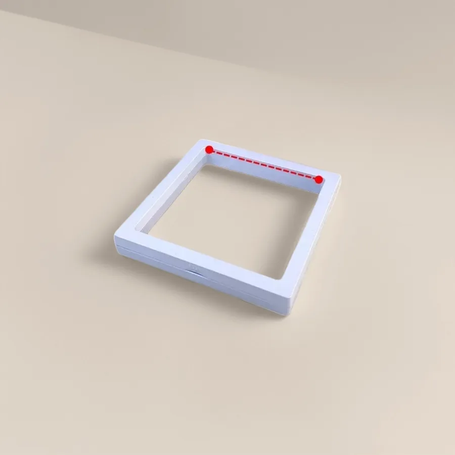 Фоторамка деревянная квадратная белая 9×9 оптом из Китая — фотография 2