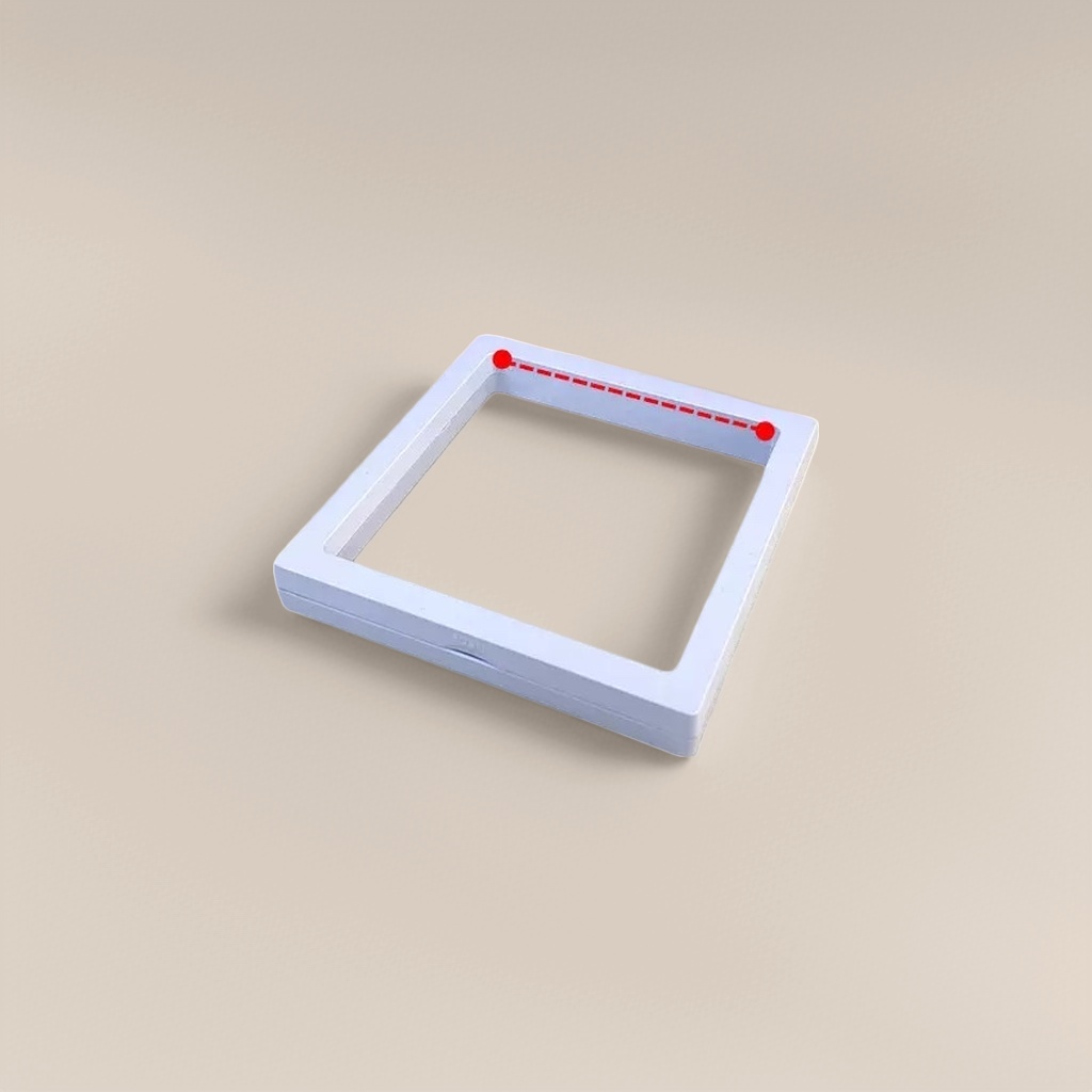 Фоторамка деревянная квадратная белая 9×9 оптом из Китая — фотография 3