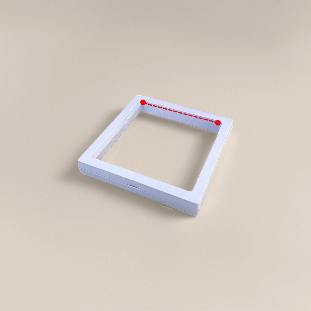 Фоторамка деревянная квадратная белая 9×9 оптом из Китая — фотография 4
