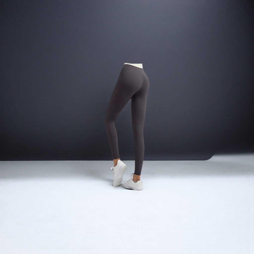 Легинсы спортивные графитово-серые оптом из Китая — фотография 3