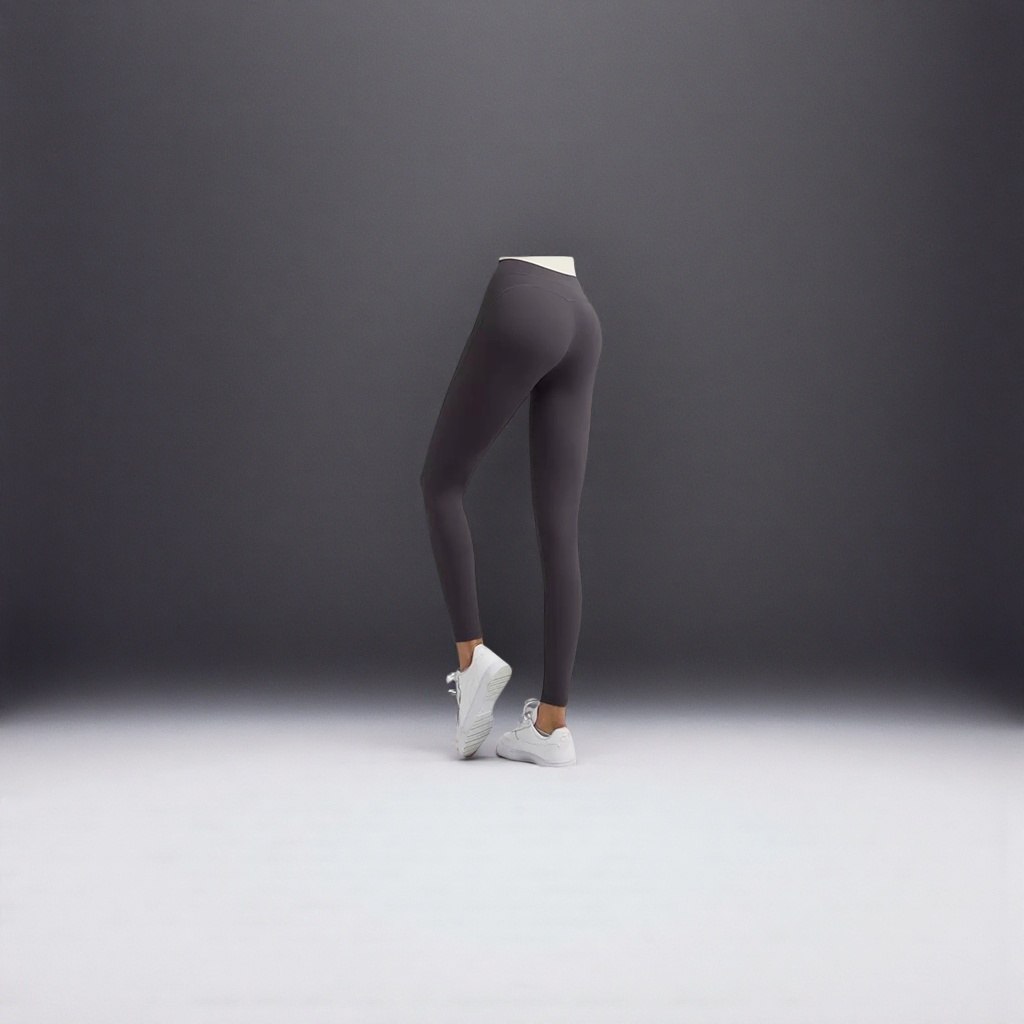 Легинсы спортивные графитово-серые оптом из Китая — фотография 5