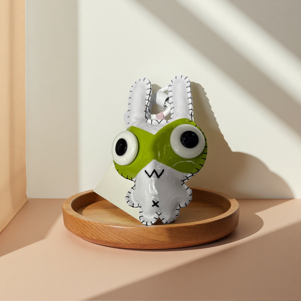 Маска для сна с игрушкой-зайцем плюшевая оптом из Китая — фотография 3
