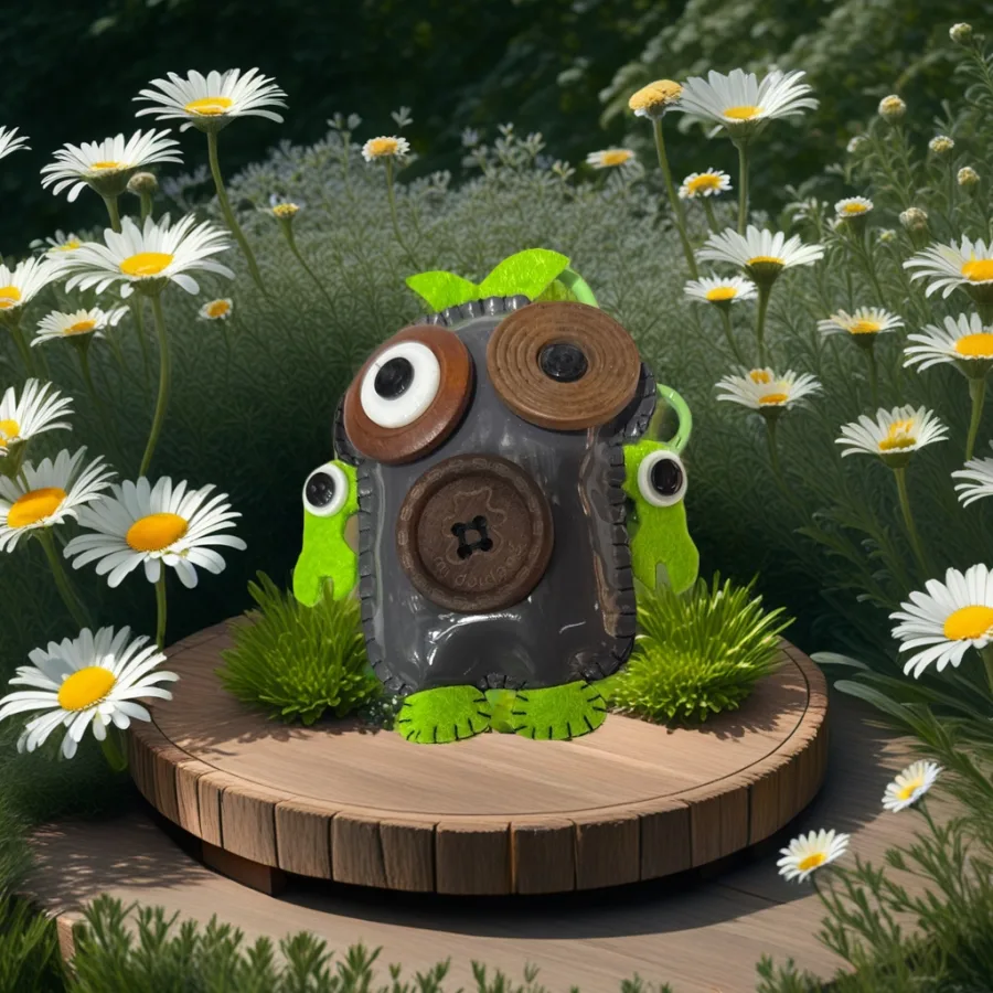 Игрушка мягкая монстрик зелёный подушка оптом из Китая — фотография 2