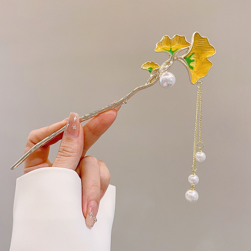 Шпилька для причёски в китайском стиле с кистями оптом из Китая — фотография 4