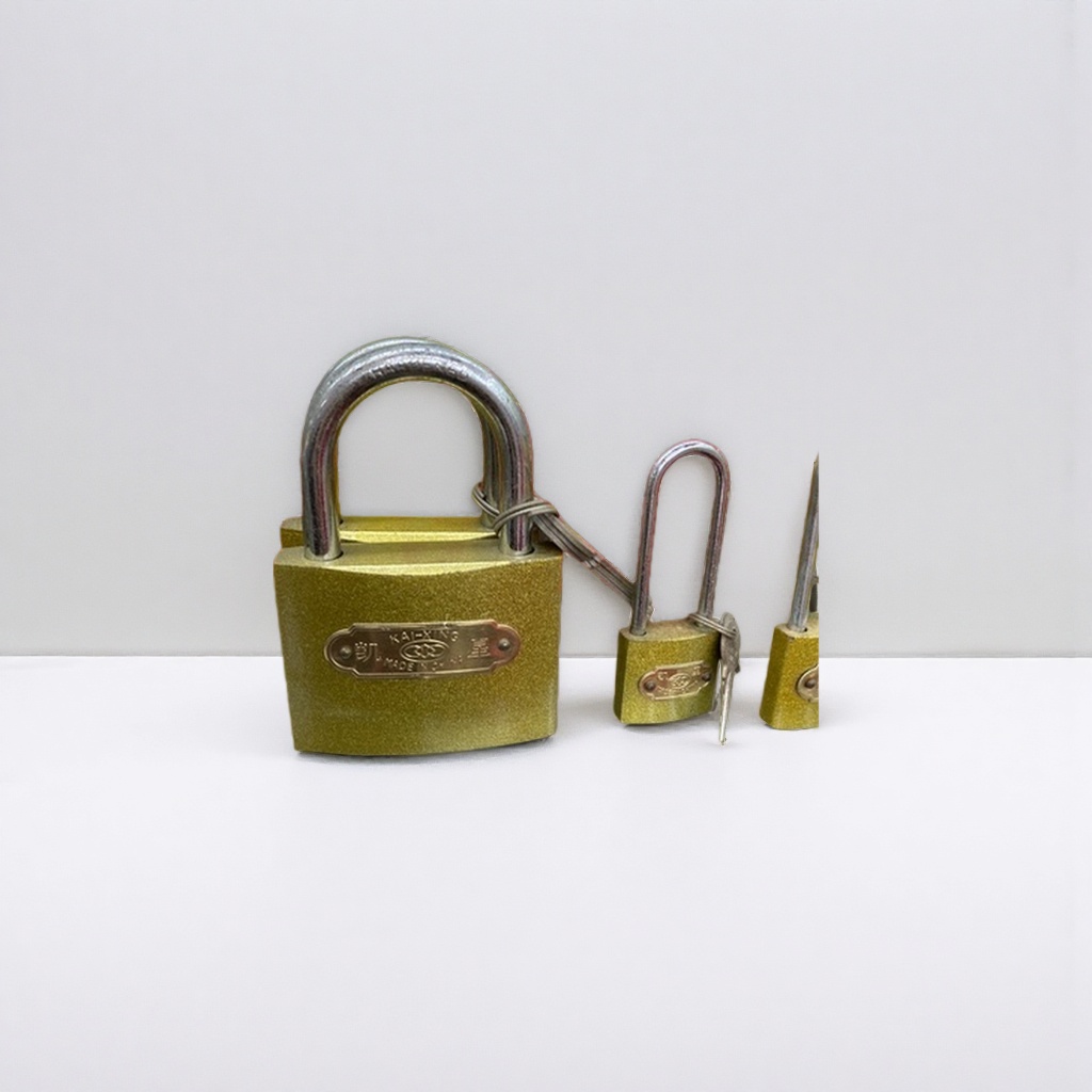 Замок навесной с дужкой-скобой оптом из Китая — фотография 3