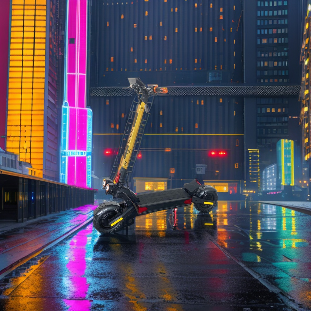 Самокат электрический с крупными колёсами оптом из Китая — фотография 5