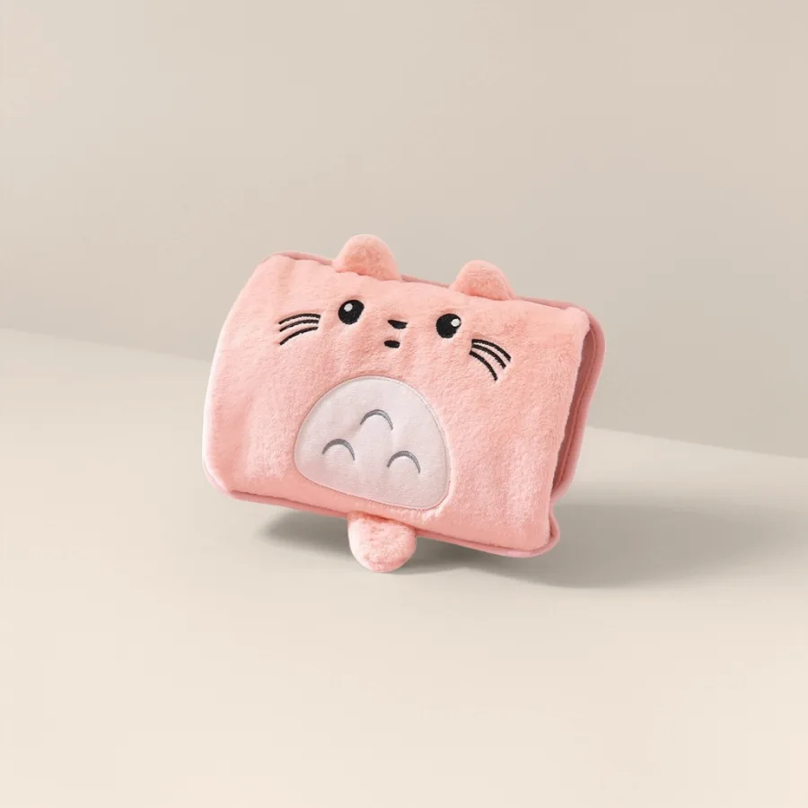 Грелка для рук USB в форме кошки розовая оптом из Китая — фотография 2