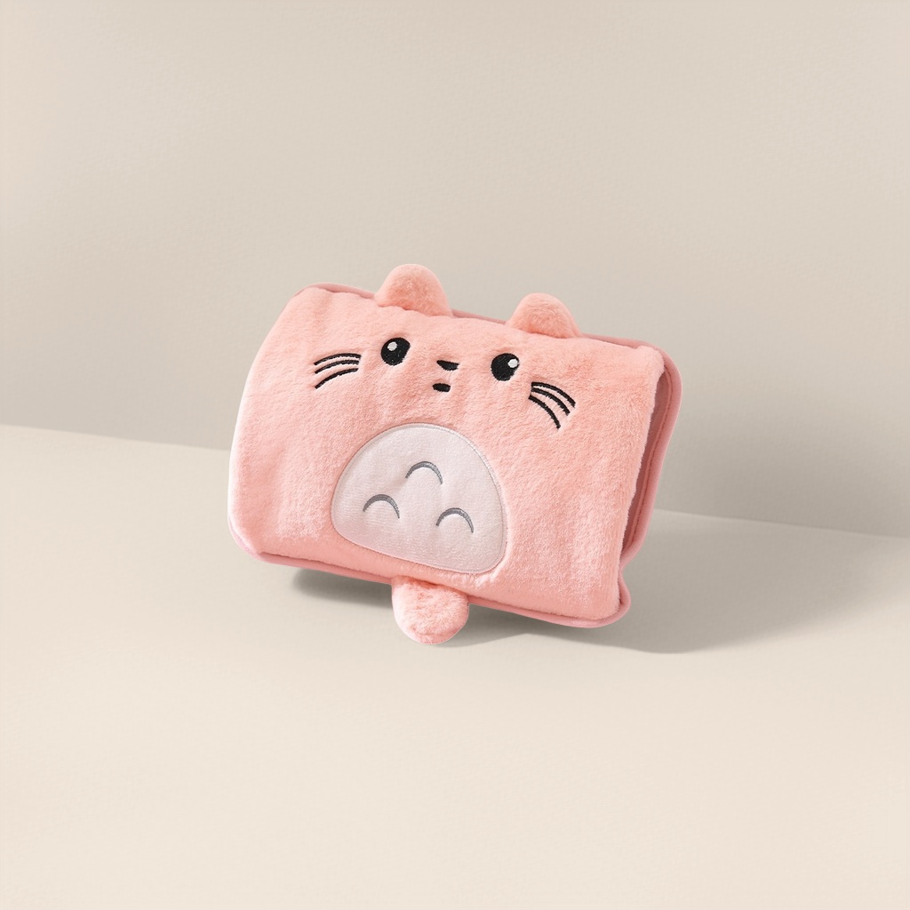 Грелка для рук USB в форме кошки розовая оптом из Китая — фотография 3