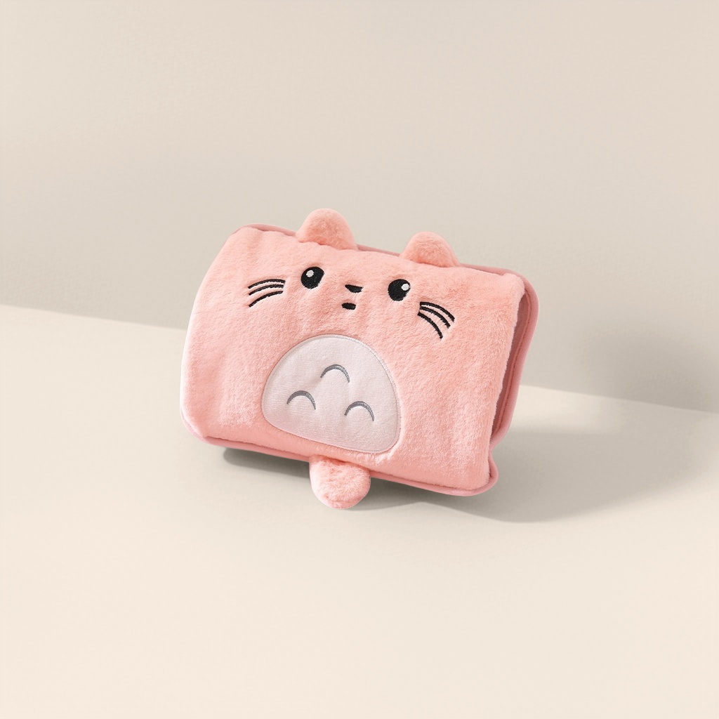Грелка для рук USB в форме кошки розовая оптом из Китая — фотография 4