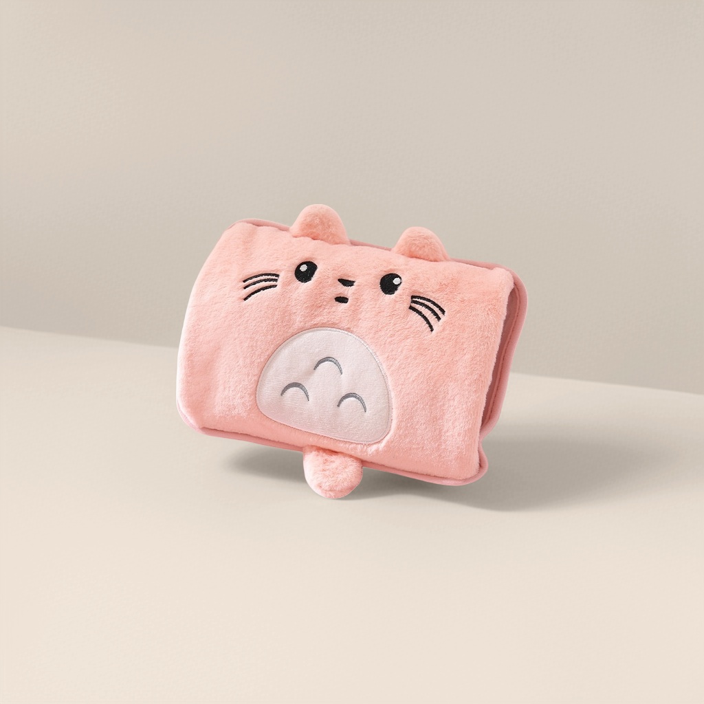 Грелка для рук USB в форме кошки розовая оптом из Китая — фотография 5