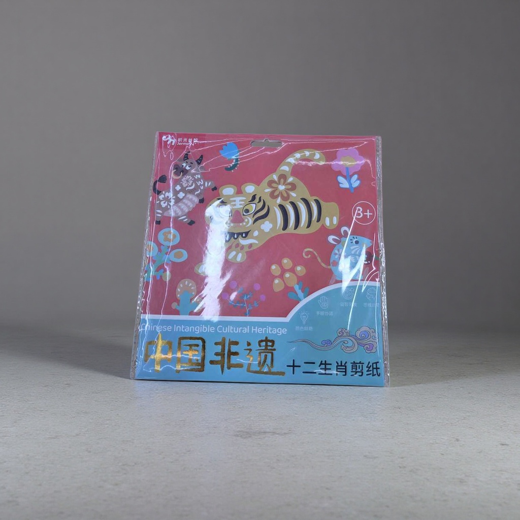 Набор бумажной резьбы знаки зодиака красный оптом из Китая — фотография 4