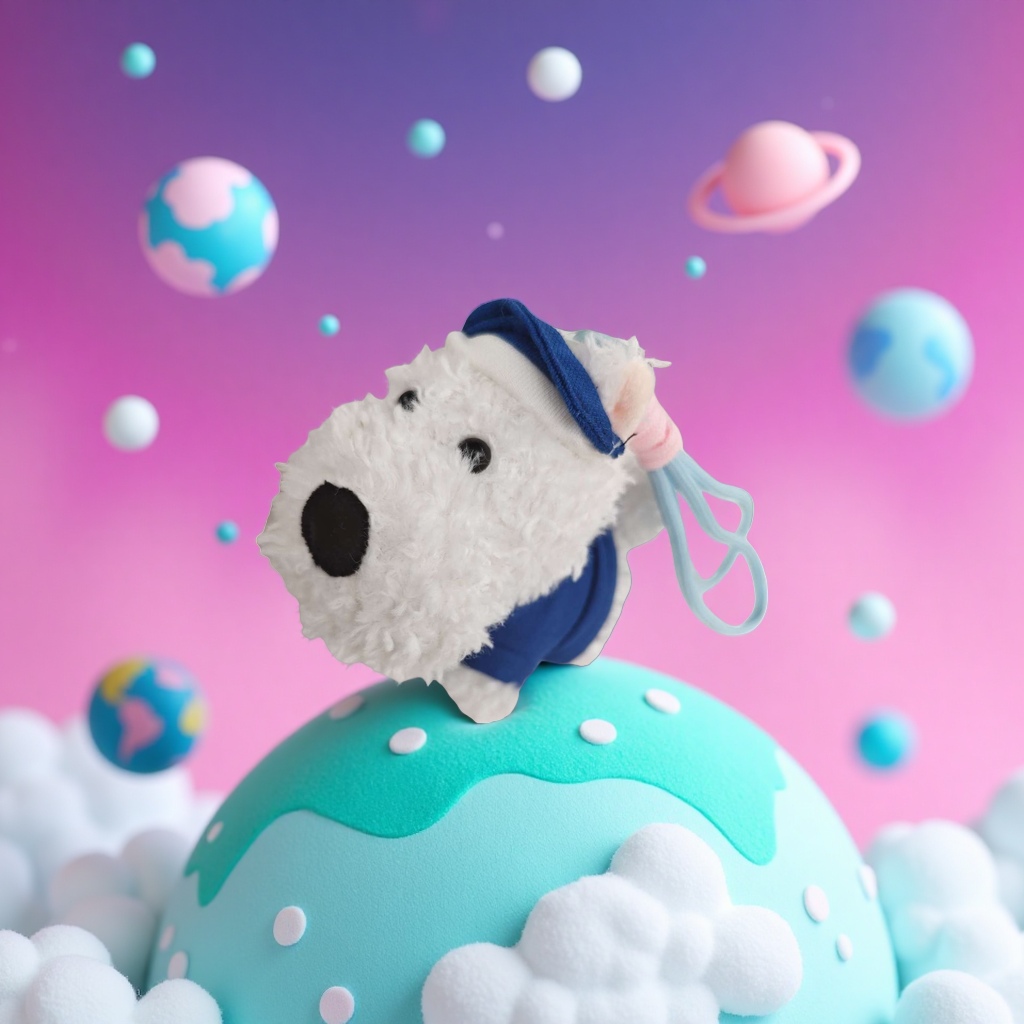 Игрушка мягкая щенок в шапке и шарфе оптом из Китая — фотография 4