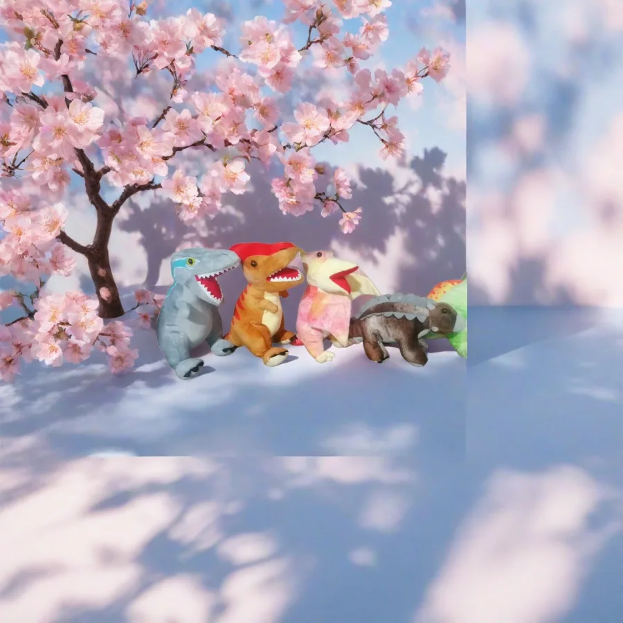 Мягкая игрушка динозаврик разноцветный оптом из Китая — фотография 2