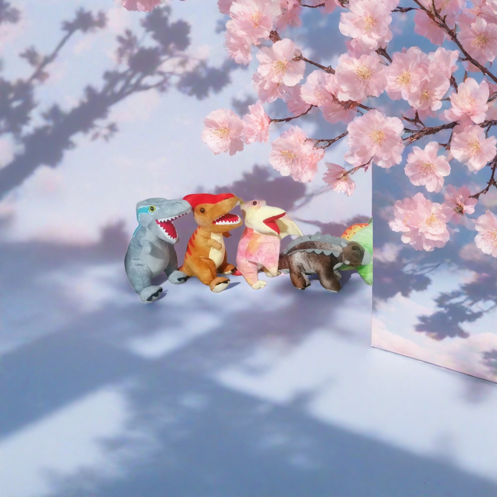 Мягкая игрушка динозаврик разноцветный оптом из Китая — фотография 5