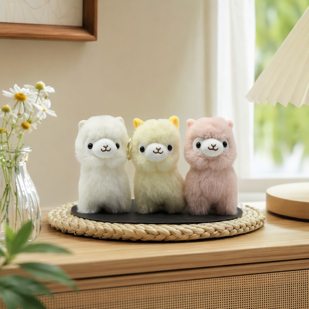 Мягкие игрушки альпаки, 3 шт оптом из Китая — фотография 3