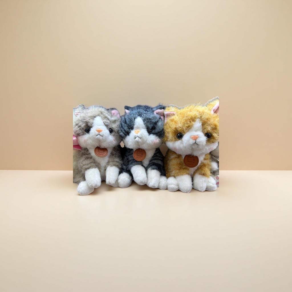 Мягкие игрушки кошки, 3 модели оптом из Китая — фотография 3