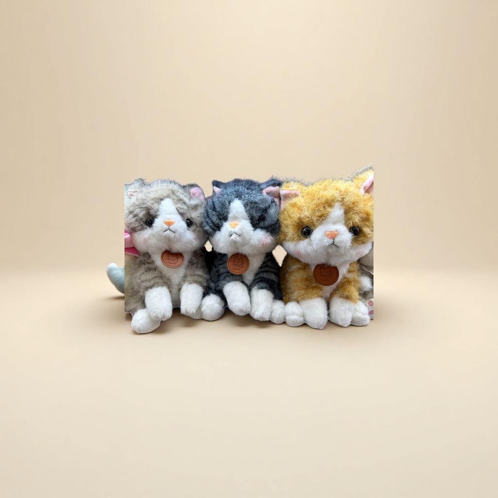 Мягкие игрушки кошки, 3 модели оптом из Китая — фотография 4