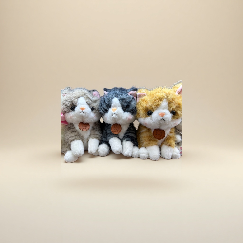 Мягкие игрушки кошки, 3 модели оптом из Китая — фотография 5