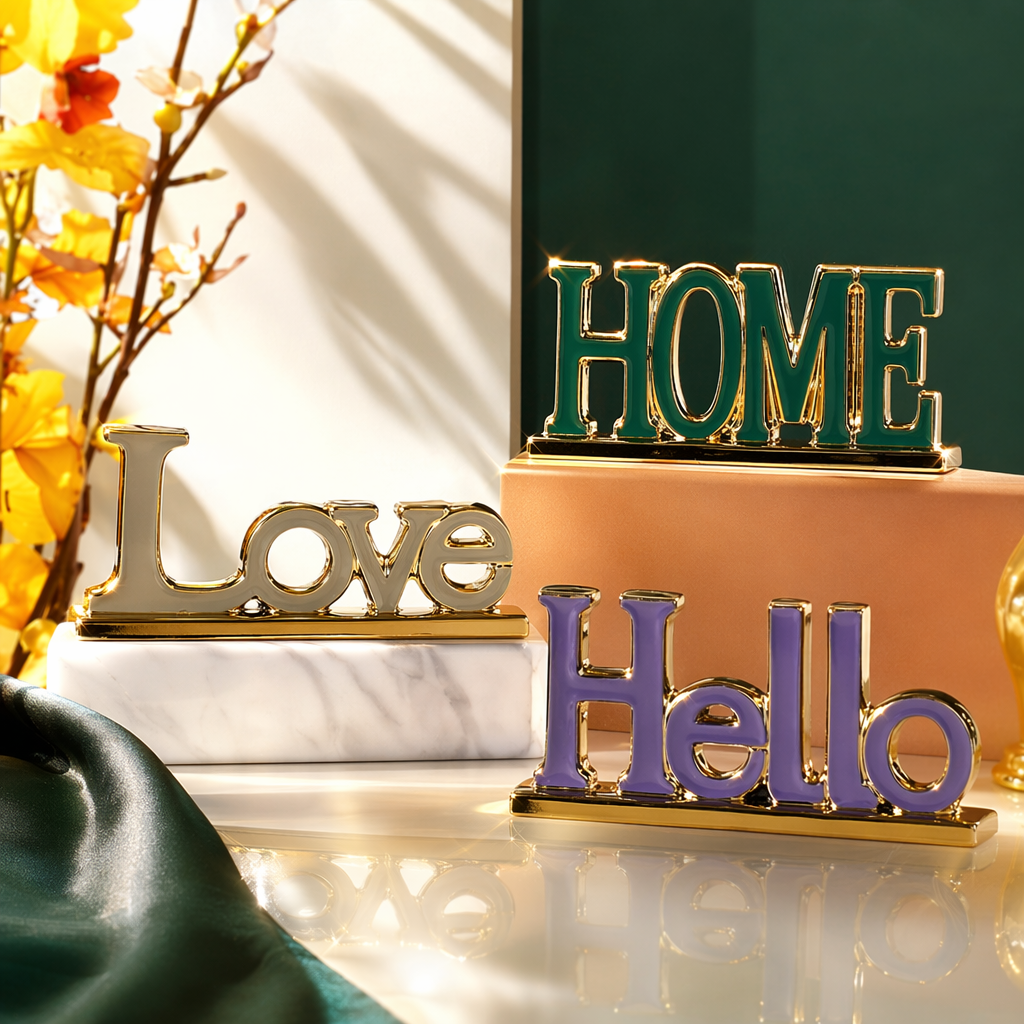 Декор настольный с буквами HOME, Love, Hello оптом из Китая — фотография 4