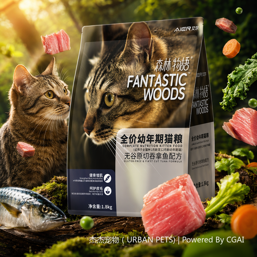 Корм сухой для котят беззерновой с тунцом оптом из Китая — фотография 3
