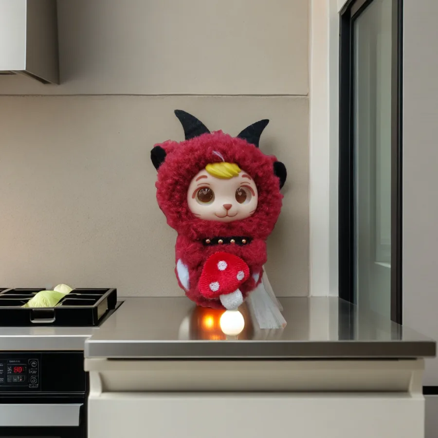 Игрушка мягкая красная кукла-подушка плюшевая оптом из Китая — фотография 2