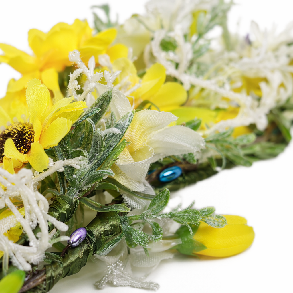 Венок на голову с подсолнухами оптом из Китая — фотография 5