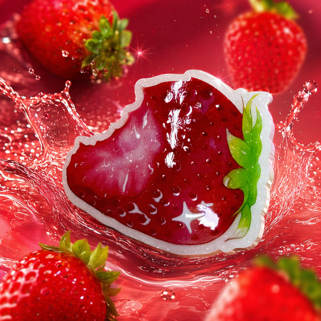 Наклейки декоративные с клубникой оптом из Китая — фотография 4