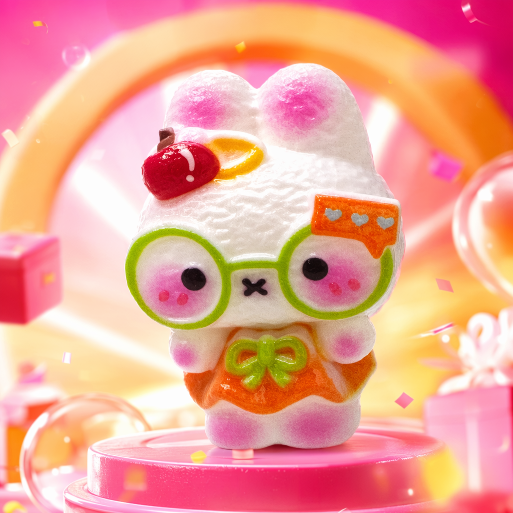 Игрушка мягкая кролик в оранжевом платье оптом из Китая — фотография 4