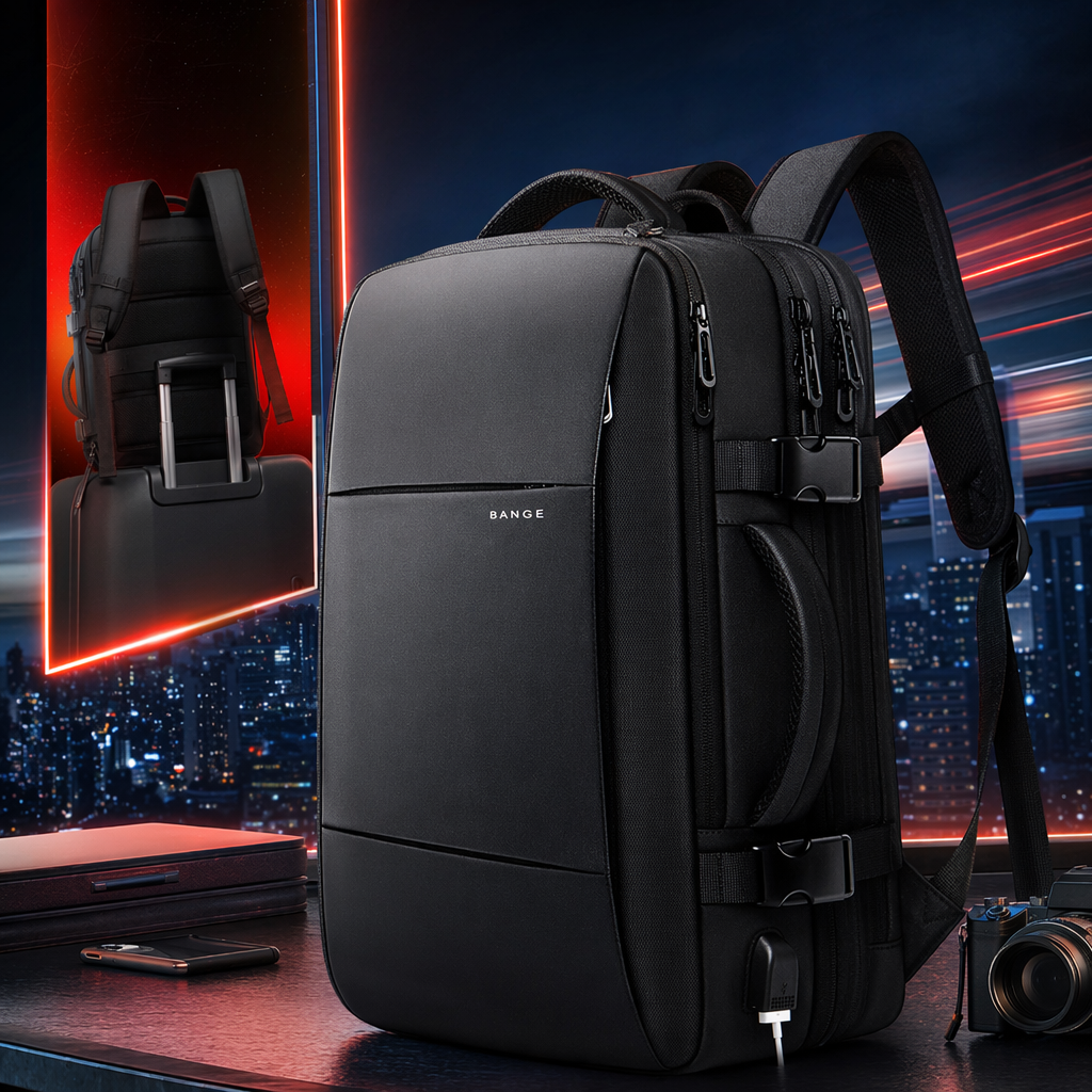 Рюкзак чёрный лёгкий для учёбы и поездок оптом из Китая — фотография 4